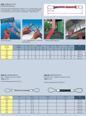 【进口编织钢丝绳吊带,钢丝绳吊具,CarlStahl】价格,厂家,图片,船用索具,杭州卡尔施达进出口-